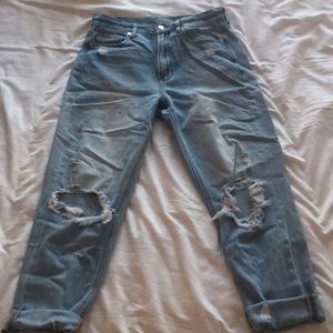 American Eagle Ripped Mom Jeans
